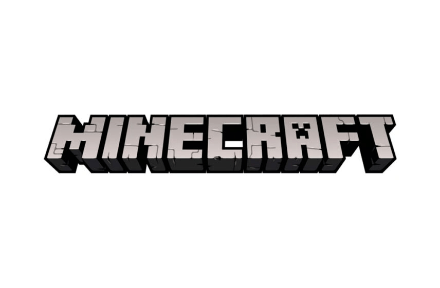 我的世界字体下载,minecraft启动界面标题logo英文字母,加粗卡通数码