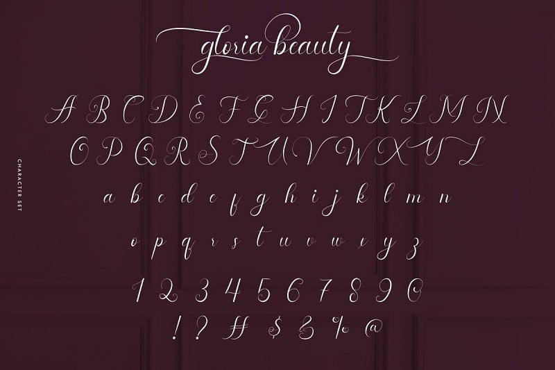 英文手写书法连笔字体十分的优美,粗细过渡优雅有气质,欧式的字母复古