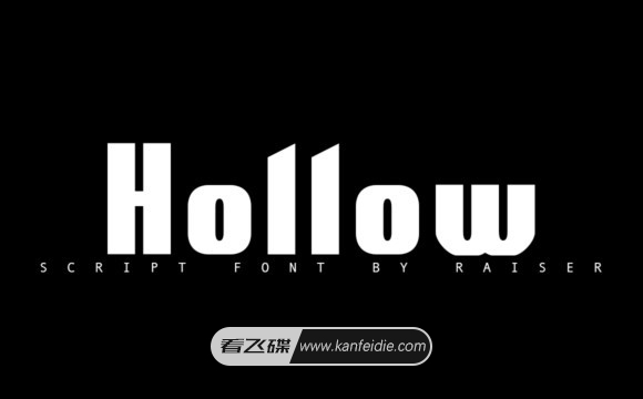 Hollow Font是一种大胆的英文粗体字体，经过作者精心设计手工制作，成为我最爱的一款字体之一。该字体非常适合您的所有LOGO标志，品牌设计，社交媒体配字和横幅标题。 