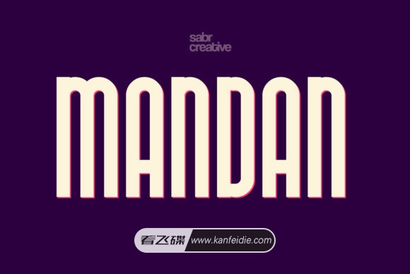 简约时尚的竖长等线英文字体免费下载 Mandan font