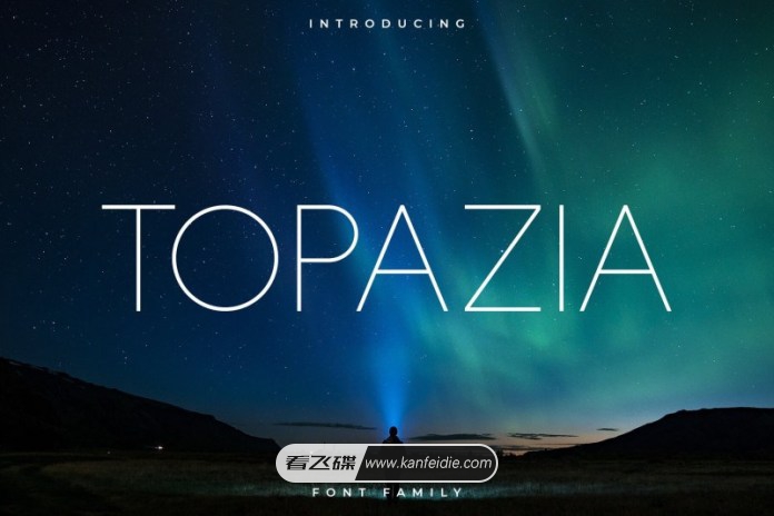 极细线条的无衬线英文字体下载 Topazia Font
