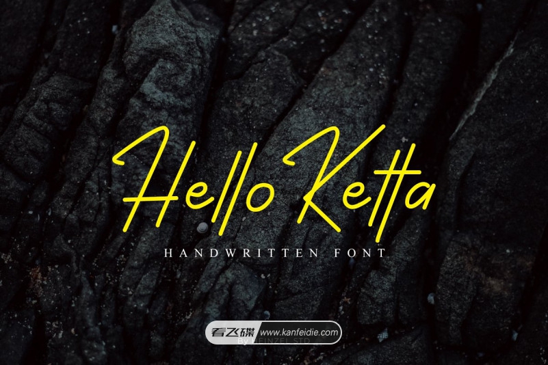 纤细的钢笔手写英文字体 Hello Ketta下载