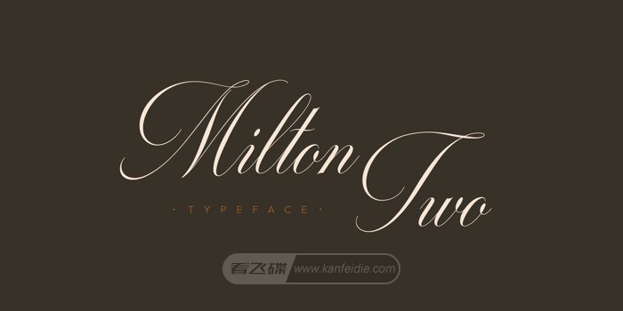 Milton Two纤细漂亮的花式英文字体下载