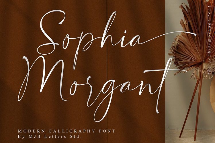 Sophia Morgant常用的手写英文字体