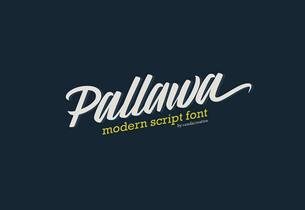 Pallawa特殊复古字母ps连笔艺术手写英文字体下载