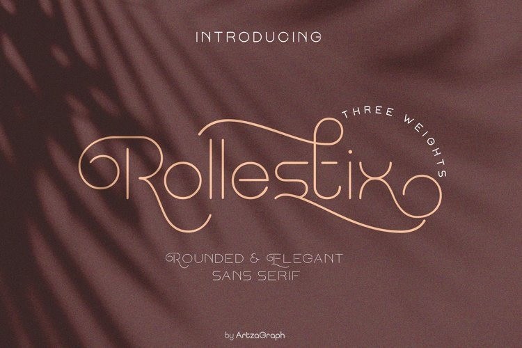 Rollestix纤细ins风格简洁优美的花式ps英文字体下载