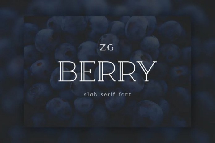 Berrys高档双线英文字母衬线字体下载