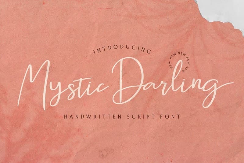 Mystic Darling优雅的现代手写女性化英文字体下载