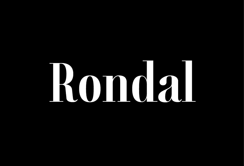 Rondal Modern时尚高端衬线英文字体家族下载