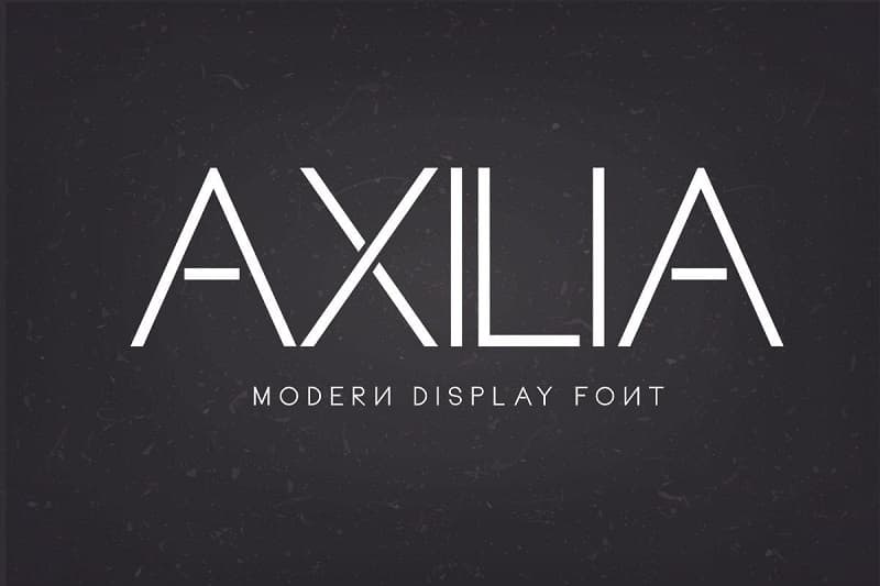 Axilia锋利科技感无衬线英文字体下载