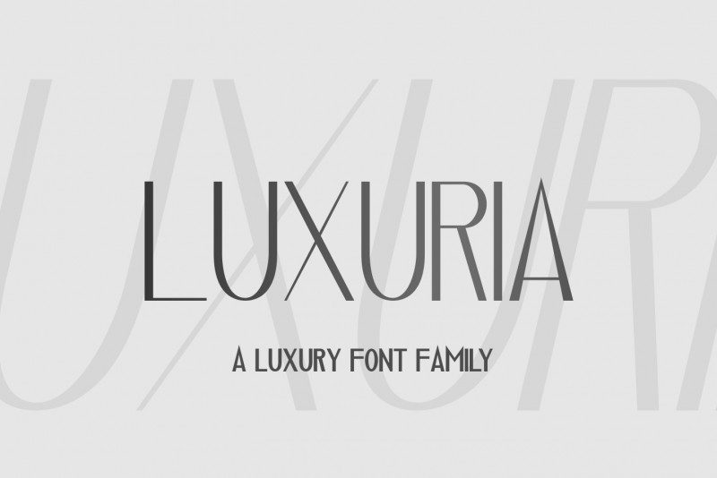 【Luxuria-英文字体下载】锋利的杂志海报ppt封面标题字母