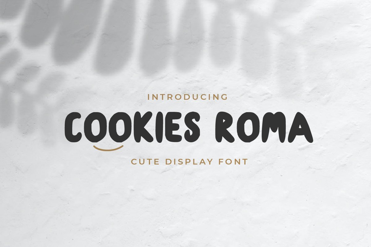Q弹圆润可爱的手写英文字体下载 Cookies Roma