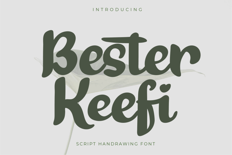 Bester Keefi加粗高品质手写个性英文字体 适合海报baner标题设计