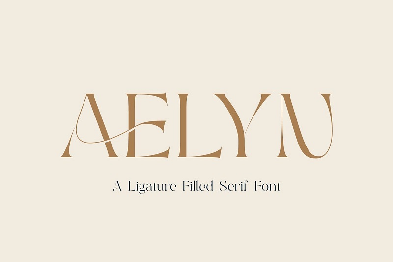 Aelyn时尚高档优美衬线英文字体下载