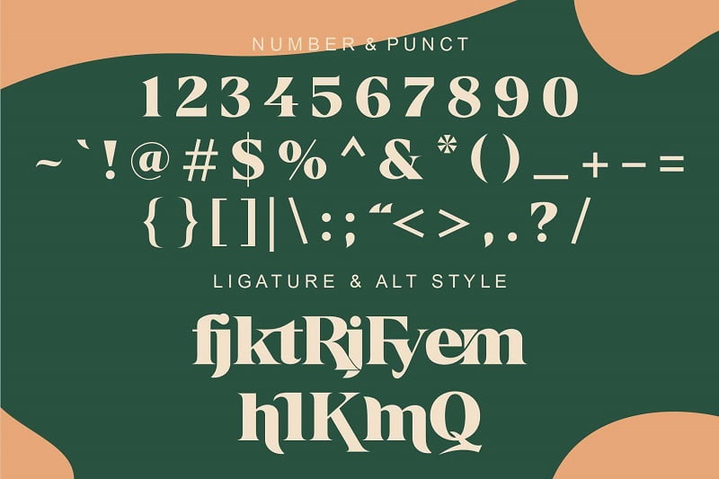 Kermhit超粗极简封面标题字母logo设计衬线英文字体下载