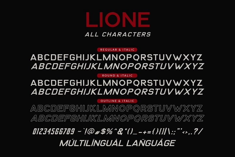 Lion-简洁整齐规范-科幻商务海报PPT封面设计-英文字体下载
