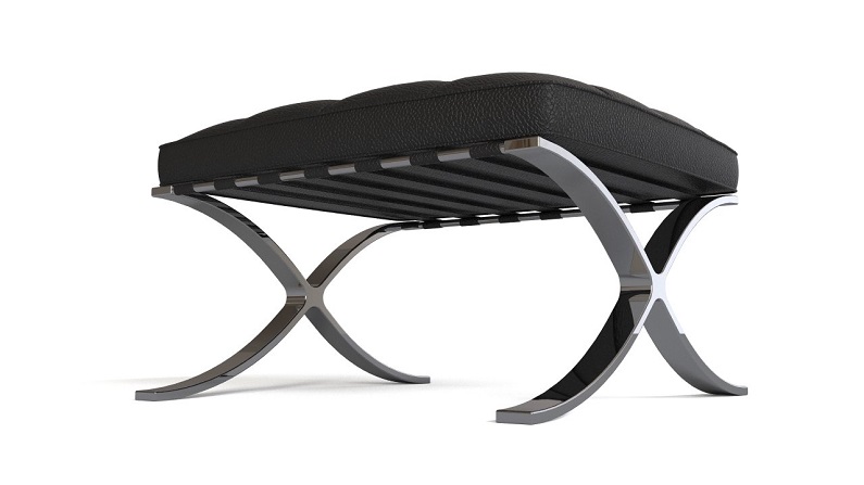 正方形可折叠皮革小凳子座椅Rhino(犀牛)3D模型下载